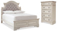Furniture City Houma - Ashley Furniture - Realyn Full Panel Bed and Chest - Full Panel Bed and Chest - B743B42