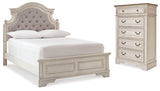 Furniture City Houma - Ashley Furniture - Realyn Full Panel Bed and Chest - Full Panel Bed and Chest - B743B42