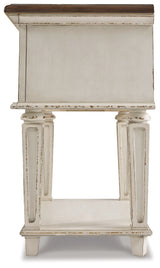 Realyn Queen Upholstered Sleigh Bed, Dresser and 2 Nightstands