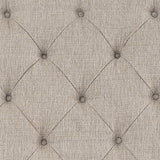 Realyn Queen Upholstery Panel Bed, Dresser, Chest, Nightstand, and Vanity Set