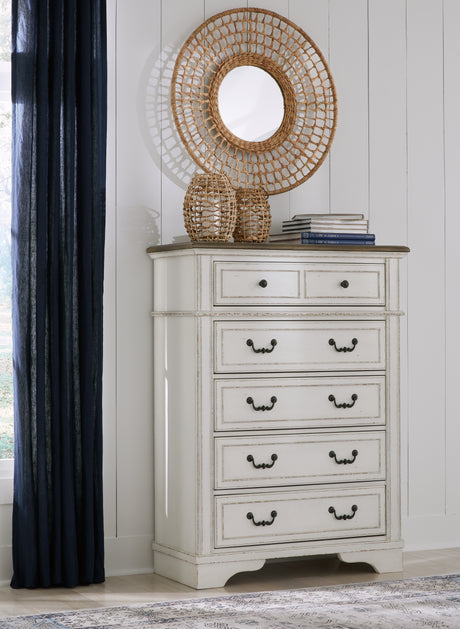 Furniture City Houma - Ashley Furniture - Blendon Chest of Drawers - Five Drawer Chest / Two-tone - B747-46