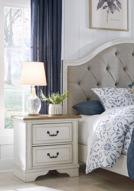 Furniture City Houma - Ashley Furniture - Blendon Nightstand - Two Drawer Night Stand / Two-tone - B747-92