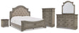 Furniture City Houma - Ashley Furniture - Lodenbay King Upholstered Panel Bed, Dresser, Mirror, Chest and Nightstand - King Upholstered Panel Bed, Dresser, Mirror, Chest and Nightstand - B751B11