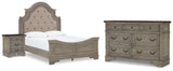 Furniture City Houma - Ashley Furniture - Lodenbay Queen Upholstered Panel Bed, Dresser and Nightstand - Queen Upholstered Panel Bed, Dresser and Nightstand - B751B13