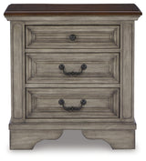 Lodenbay King Upholstered Panel Bed, Dresser, Mirror, and Nightstand