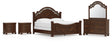 Furniture City Houma - Ashley Furniture - Lavinton King Poster Bed, Dresser, Mirror and 2 Nightstands - King Poster Bed, Dresser, Mirror and 2 Nightstands - B764B19