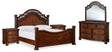 Furniture City Houma - Ashley Furniture - Lavinton King Poster Bed, Dresser, Mirror and Nightstand - King Poster Bed, Dresser, Mirror and Nightstand - B764B17