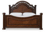Lavinton King Poster Bed, Dresser, Mirror and Nightstand