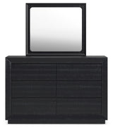 Londer California King Panel Bed, Dresser and Mirror