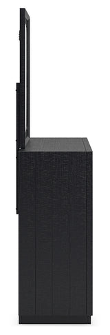 Londer King Panel Bed, Dresser and Mirror