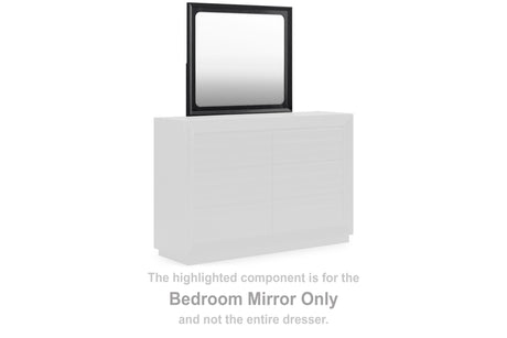 Furniture City Houma - Ashley Furniture - Londer Bedroom Mirror - Bedroom Mirror / Black - B768-36