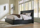 Furniture City Houma - Ashley Furniture - Londer Bedroom - California King Panel Bed / Black - B768B5