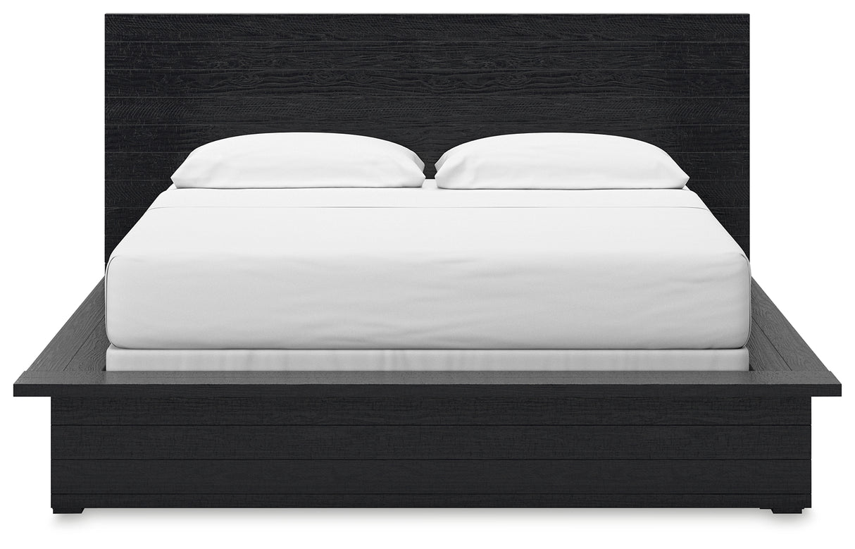 Londer California King Panel Bed, Dresser and Mirror