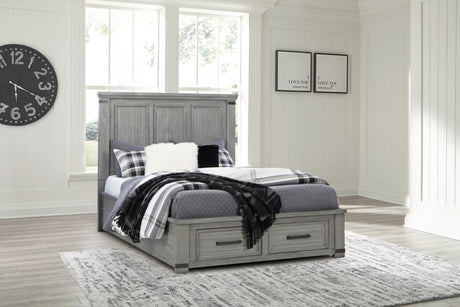 Furniture City Houma - Ashley Furniture - Russelyn Queen Storage Bed - Queen Storage Bed / Gray - B772B3