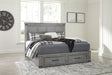 Furniture City Houma - Ashley Furniture - Russelyn California King Storage Bed - California King Storage Bed / Gray - B772B9