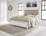Furniture City Houma - Ashley Furniture - Kanwyn Bedroom - Queen Panel Bed / Whitewash - B777B4