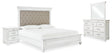 Furniture City Houma - Ashley Furniture - Kanwyn Queen Upholstered Panel Bed, Dresser, Mirror, and Nightstand - Queen Upholstered Panel Bed, Dresser, Mirror, and Nightstand - B777B16