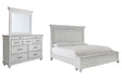 Furniture City Houma - Ashley Furniture - Kanwyn King Panel Bed with Storage, Dresser and Mirror - King Panel Bed with Storage, Dresser and Mirror - B777B27