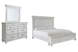 Furniture City Houma - Ashley Furniture - Kanwyn King Panel Bed with Storage, Dresser and Mirror - King Panel Bed with Storage, Dresser and Mirror - B777B27