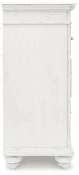 Kanwyn Queen Upholstered Panel Bed, Dresser, and Nightstand