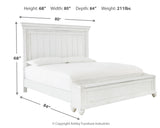 Kanwyn King Panel Bed with Storage, Dresser and Mirror