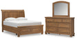 Furniture City Houma - Ashley Furniture - Feddinger Queen Sleigh Storage Bed, Dresser and Mirror - Queen Sleigh Storage Bed, Dresser and Mirror - PCB779B5