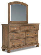 Feddinger Queen Panel Bed, Dresser and Mirror