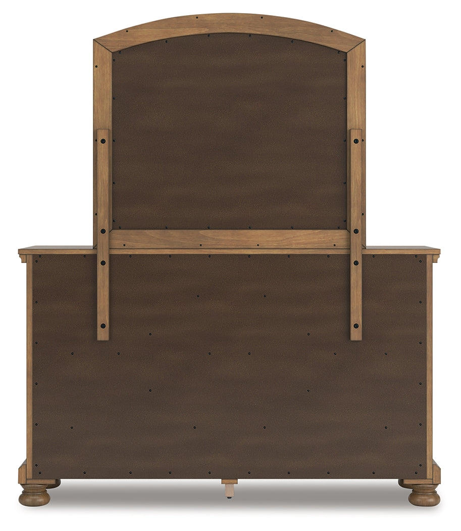 Feddinger Queen Panel Bed, Dresser and Mirror