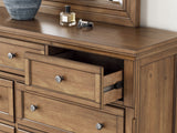 Feddinger Queen Sleigh Bed, Dresser, Mirror, Chest and Nightstand