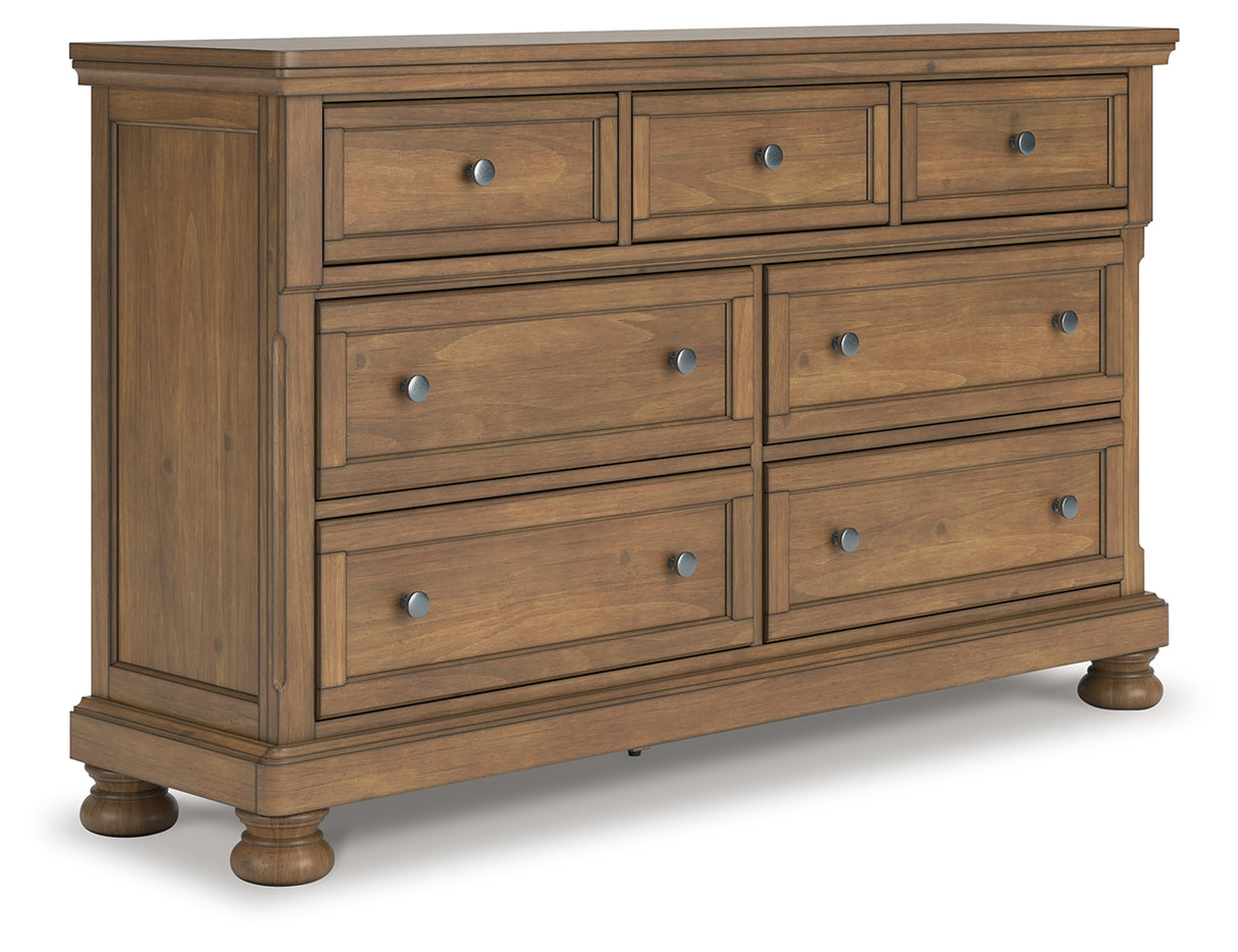 Furniture City Houma - Ashley Furniture - Feddinger Bedroom - Dresser / Medium Brown - PCB779-31