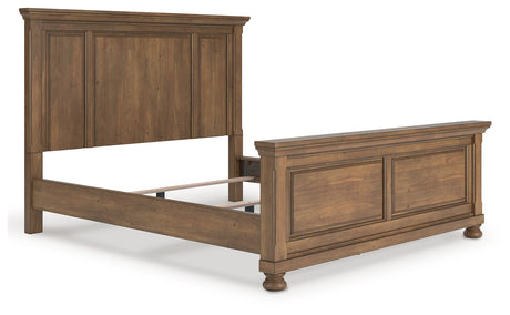 Furniture City Houma - Ashley Furniture - Feddinger California King Panel Bed - California King Panel Bed / Medium Brown - PCB779B7