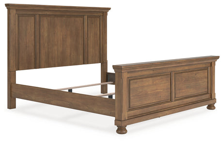 Furniture City Houma - Ashley Furniture - Feddinger King Panel Bed - King Panel Bed / Medium Brown - PCB779B6