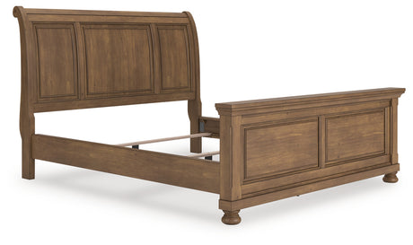 Furniture City Houma - Ashley Furniture - Feddinger California King Sleigh Bed - California King Sleigh Bed / Medium Brown - PCB779B16