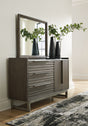 Furniture City Houma - Ashley Furniture - Arkenton Dresser and Mirror - Dresser and Mirror / Grayish Brown - B786B1