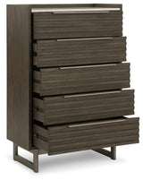 Arkenton King Panel Bed, Dresser, Mirror, Chest and 2 Nightstands