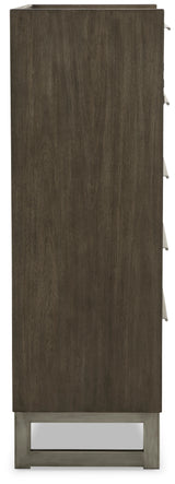 Arkenton King Panel Bed, Dresser, Mirror, Chest and 2 Nightstands