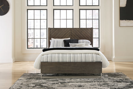 Furniture City Houma - Ashley Furniture - Arkenton Queen Panel Bed - Queen Panel Bed / Grayish Brown - B786B2