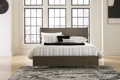 Furniture City Houma - Ashley Furniture - Arkenton California King Panel Bed - California King Panel Bed / Grayish Brown - B786B5