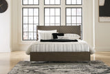 Furniture City Houma - Ashley Furniture - Arkenton Bedroom - King Panel Bed / Grayish Brown - B786B4
