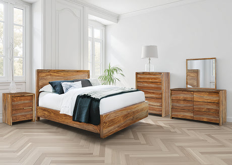 Furniture City Houma - Ashley Furniture - Dressonni Queen Panel Bed - Queen Panel Bed / Brown - B790B2