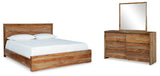 Furniture City Houma - Ashley Furniture - Dressonni California King Panel Bed, Dresser and Mirror - California King Panel Bed, Dresser and Mirror - B790B7
