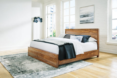 Furniture City Houma - Ashley Furniture - Dressonni Bedroom - California King Panel Bed / Brown - B790B5