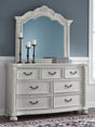 Furniture City Houma - Ashley Furniture - Montelaine Dresser and Mirror - Dresser and Mirror / Antique White - B795B1