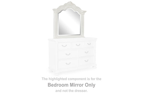 Furniture City Houma - Ashley Furniture - Montelaine Bedroom Mirror - Bedroom Mirror / Antique White - B795-36