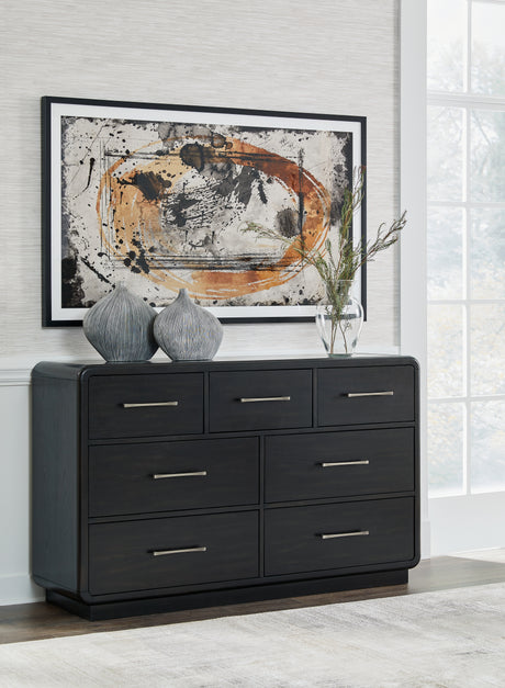 Furniture City Houma - Ashley Furniture - Rowanbeck Dresser - Dresser / Black - B821-31