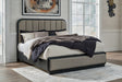 Furniture City Houma - Ashley Furniture - Rowanbeck California King Upholstered Panel Bed - California King Upholstered Panel Bed / Gray/Black - B821B5