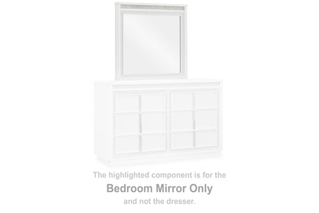Furniture City Houma - Ashley Furniture - Chalanna Bedroom Mirror - Bedroom Mirror / White - B822-36