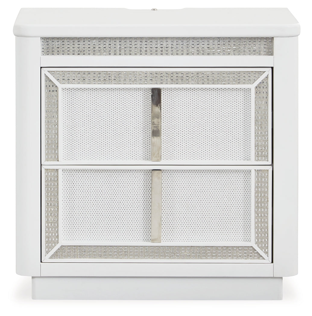 Chalanna Queen Panel Storage Bed and Nightstand