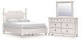 Furniture City Houma - Ashley Furniture - Rowlenstown Queen Poster Bed, Dresser and Mirror - Queen Poster Bed, Dresser and Mirror - PCB823B3