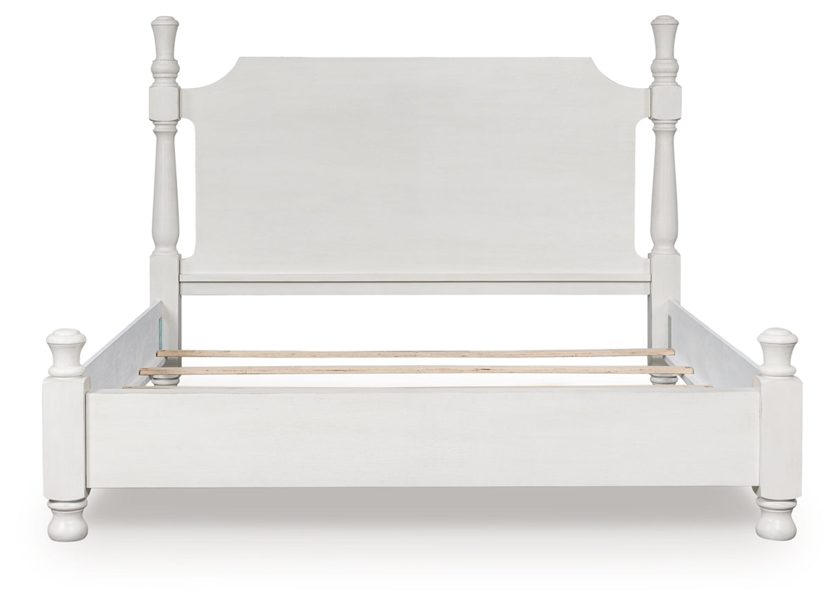 Furniture City Houma - Ashley Furniture - Rowlenstown Bedroom - Queen Poster Bed / Antique White - PCB823B2